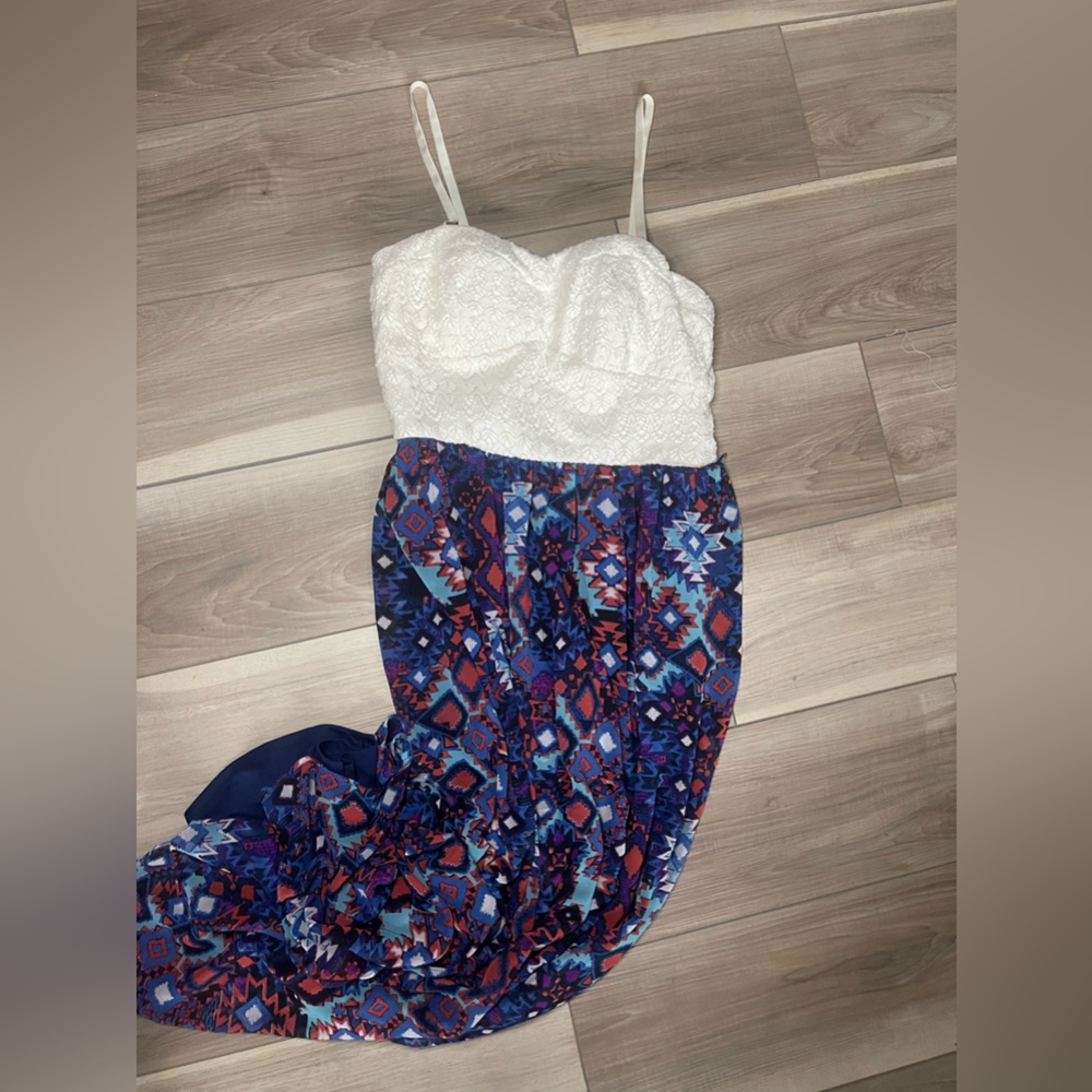 Lilly rose sun dress blue floral